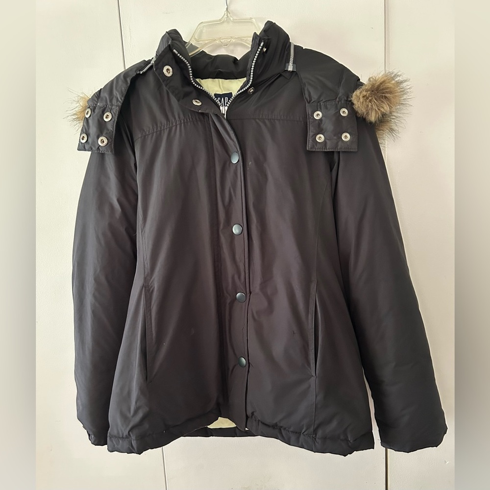 Women's down black jacket
